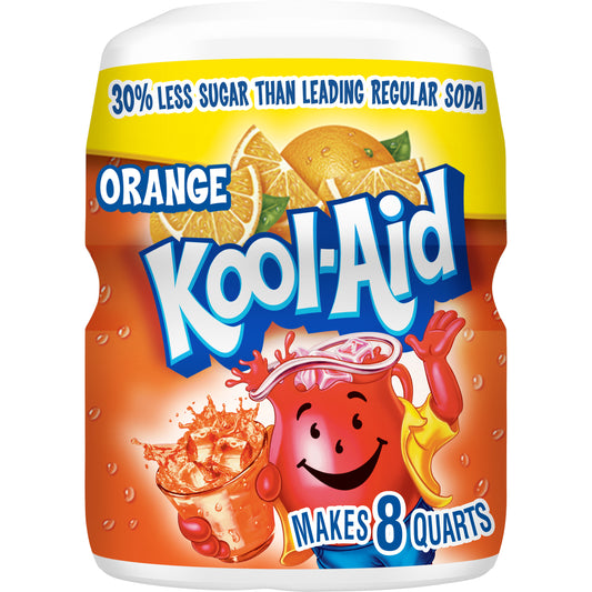 Kool-Aid Sugar-Sweetened Orange Artificially Flavored 19oz Canister