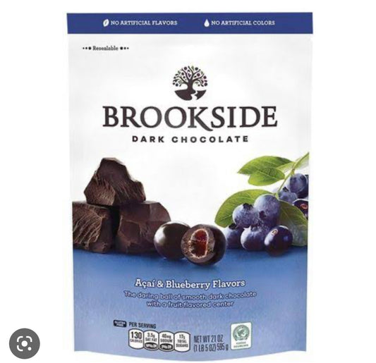 Brookside Dark Chocolate Acai and Blueberry flavor