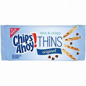 Chips Ahoy! Thins Original Chocolate Chip Cookies, 1 Resealable Pack (7 Oz.)