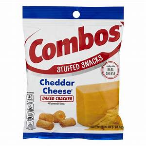 Combos Cheddar Cheese Cracker Baked Snacks, 6.3 Oz